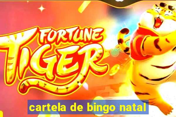 cartela de bingo natal